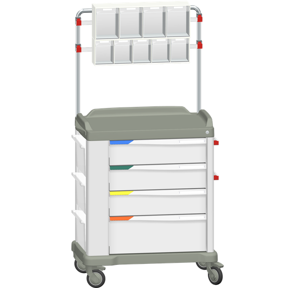 MUV-L Modular UNI Trolley with Storage Gallery