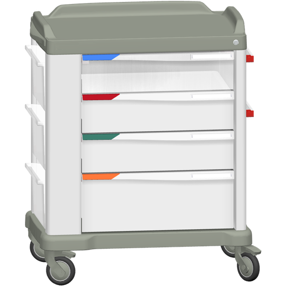 MUV-L Modular UNI Trolley with Transparent Drawers