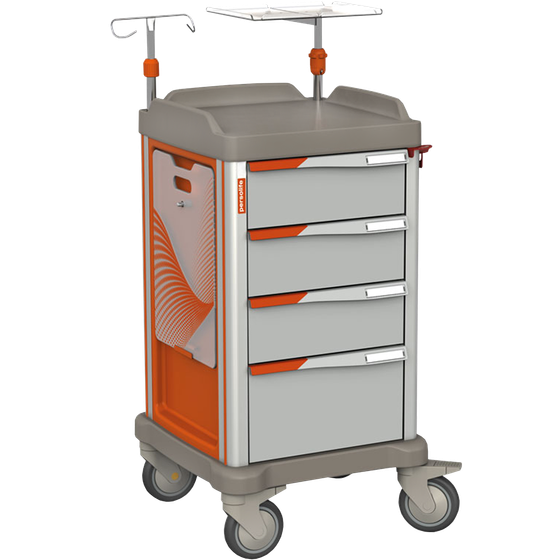 MUV-S4-R Modular UNI Resuscitation Trolley