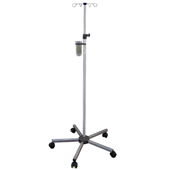ISN-5EN Assembled Stainless Steel IV Stand