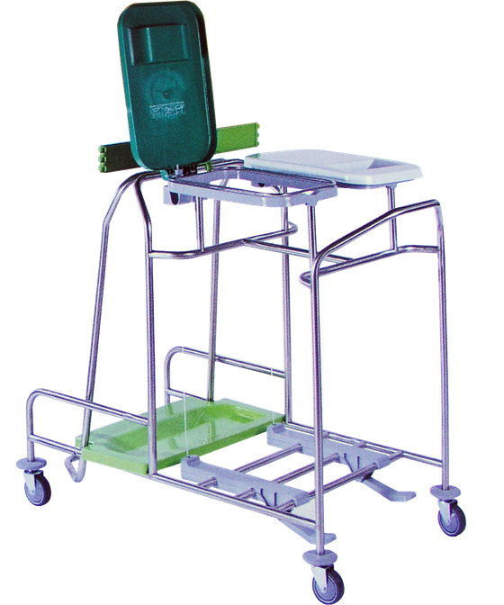 Stainless Steel Trolley for Soiled Laundry and Waste