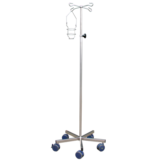 ISN-5 Stainless Steel IV Stand