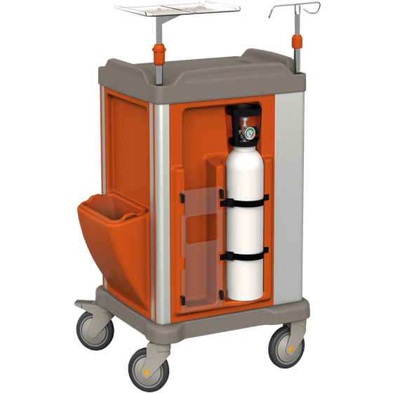 MUV-S4-R Modular UNI Resuscitation Trolley