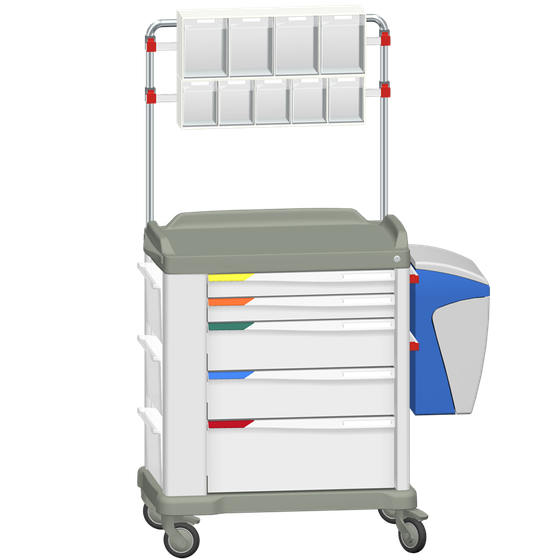 MUV-L Modular UNI Trolley with Storage Gallery
