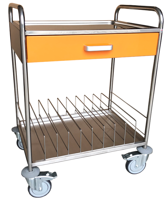 SVCHN-640 Ward Round Trolley for Medical Records