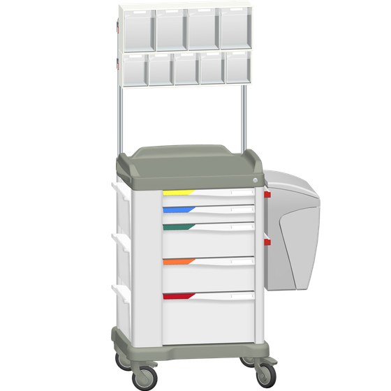 MUV-M Modular UNI Trolley with Storage Gallery