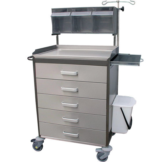 UNI-5NG Universal Instrument Table with Shelf