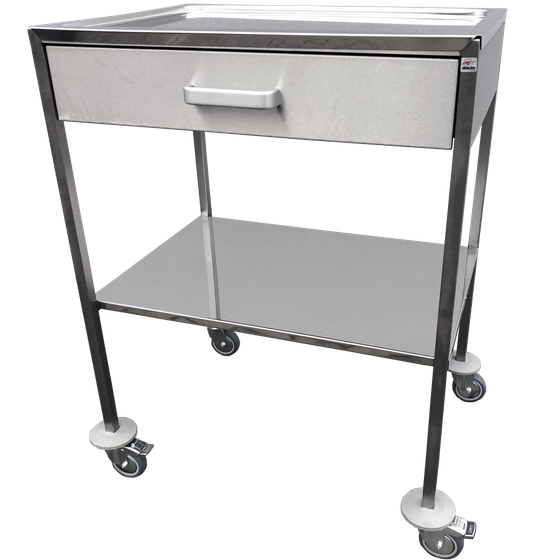 SNNZ-640 Stainless Steel Instrument Table with Drawer