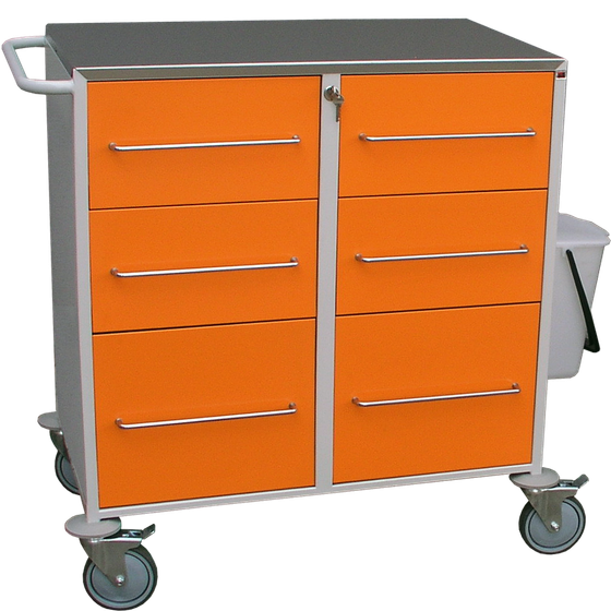 6SNLZ-800B Instrument Table with Six Drawers