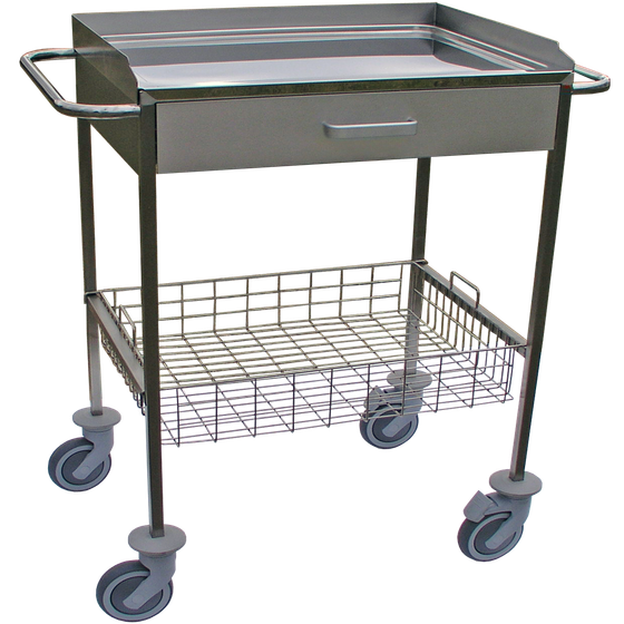 SNPK-640M Preparation Trolley with Basket and Drawer