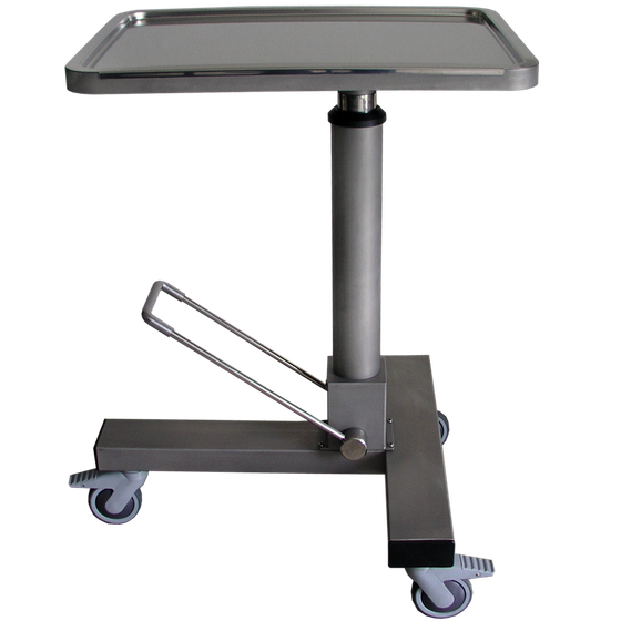 SNHN-640 Stainless Steel Instrument Table with Hydraulic Height Adjustment